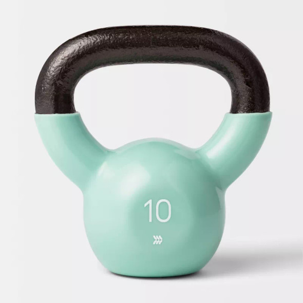 ALL IN MOTION 10 LBS. KETTLEBELL - AQUA ALL IN MOTION 10 LBS. KETTLEBELL - AQUA