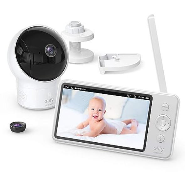 Eufy Baby Monitor Spaceview S Video Monitor 5 inch LCD Display T83011D2 - White