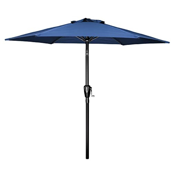 SIMPLE DELUXE 7.5FT PATIO UMBRELLA OUTDOOR TABLE MARKET YARD UMBRELLA BLUE SIMPLE DELUXE 7.5FT PATIO UMBRELLA OUTDOOR TABLE MARKET YARD UMBRELLA BLUE