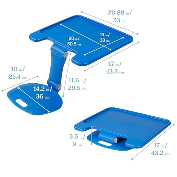 ECR4KIDS THE SURF FOLDING PORTABLE LAP DESK, LARGE FLEXIBLE SEATING BLUE ECR4KIDS THE SURF FOLDING PORTABLE LAP DESK, LARGE FLEXIBLE SEATING BLUE