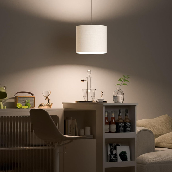 GENERIC 11.8" TOP X 11.8" BOTTOM X 10.2" HIGH DRUM LAMPSHADES (1 PACK) - LINEN New