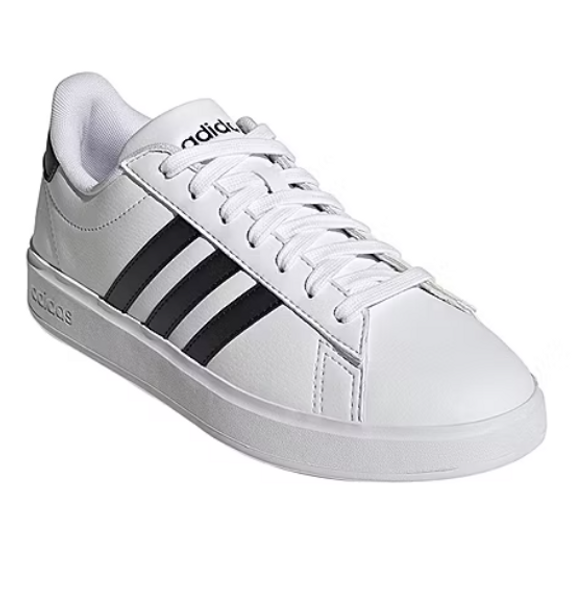 ADIDAS GRAND COURT 2.0 WOMENS SNEAKERS - SIZE: WOMEN 7.5 - WHITE/BLACK