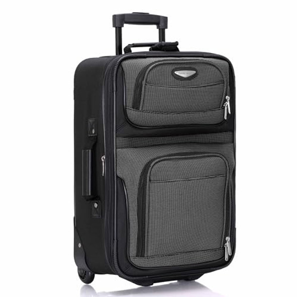 TRAVEL SELECT AMSTERDAM SOFTSIDE EXPANDABLE ROLLING LUGGAGE, 21" H - GRAY New TRAVEL SELECT AMSTERDAM SOFTSIDE EXPANDABLE ROLLING LUGGAGE, 21" H - GRAY New