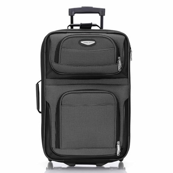 TRAVEL SELECT AMSTERDAM SOFTSIDE EXPANDABLE ROLLING LUGGAGE, 21" H - GRAY New