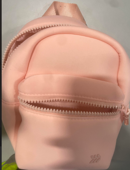 ALL IN MOTION 8.5" NEOPRENE MINI BACKPACK BLUSH WATER-RESISTANT STRAP - BLUSH ALL IN MOTION 8.5" NEOPRENE MINI BACKPACK BLUSH WATER-RESISTANT STRAP - BLUSH