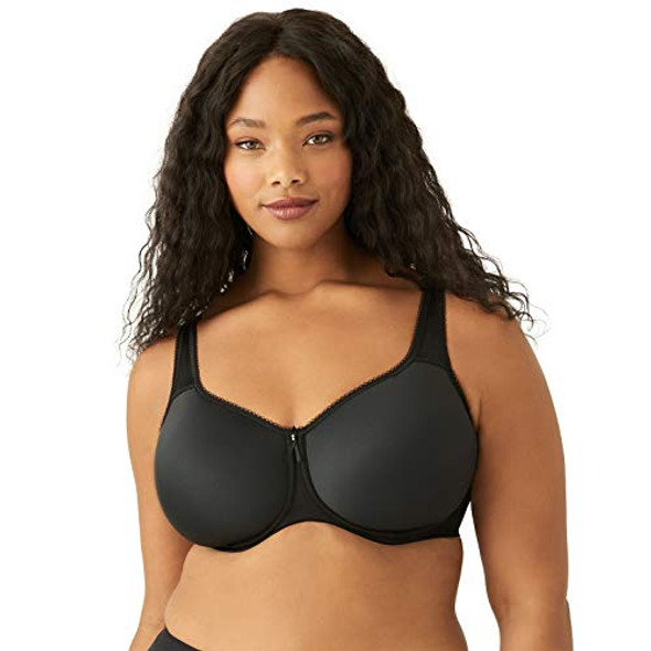WACOAL WOMEN'S BASIC BEAUTY CONTOUR T-SHIRT BRA - SIZE: WOMEN 38DDD - BLACK