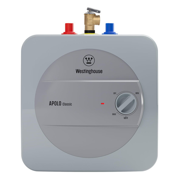 WESTINGHOUSE APOLO CLASSIC 1.3 GAL. POINT OF USE 1440W ELEMENT MINI-TANK - GREY