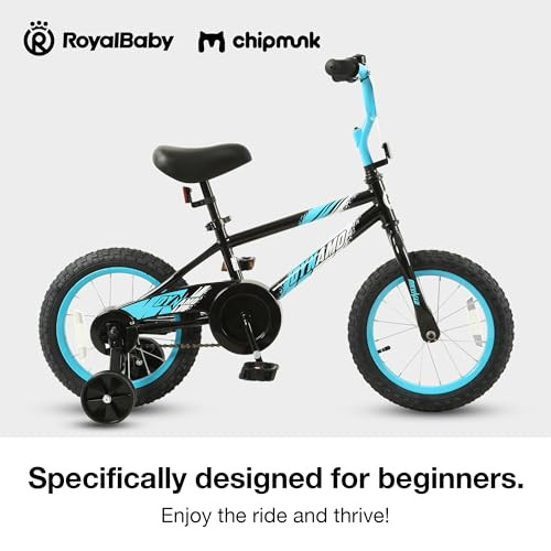 RoyalBaby Chipmunk Kids Bike Toddlers 14 Inch Wheel Bicycle - Dynamo Blue