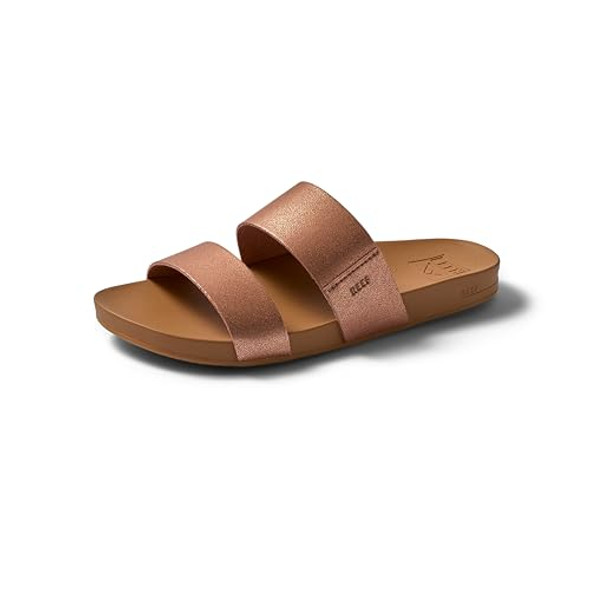 RFA0A3OKSRGL REEF Women's Cushion Vista Slide Rose Gold Size 8 New