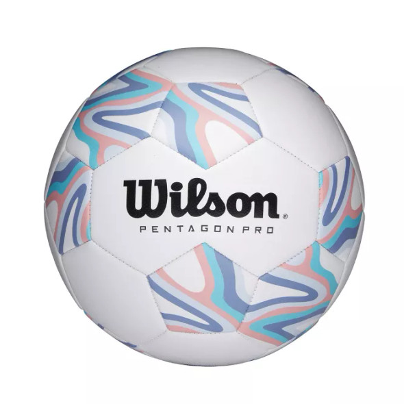 WILSON PENTAGON PRO TARGET SOCCER BALL: SIZE 4 - PASTEL