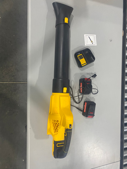 GENERIC CORDLESS LEAF BLOWER WITH CHARGER AND 2 BATTERIES - YELLOW/BLACK GENERIC CORDLESS LEAF BLOWER WITH CHARGER AND 2 BATTERIES - YELLOW/BLACK