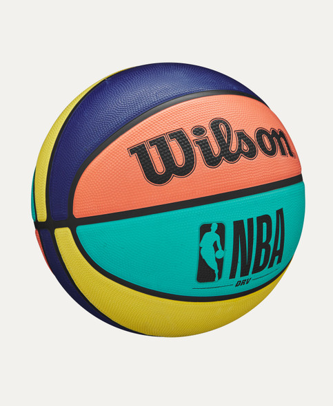 WILSON NBA DRV ALTERNATING OUTDOOR BASKETBALL SIZE 5 - GREEN/ORANGE/TEAL/PINK New WILSON NBA DRV ALTERNATING OUTDOOR BASKETBALL SIZE 5 - GREEN/ORANGE/TEAL/PINK New