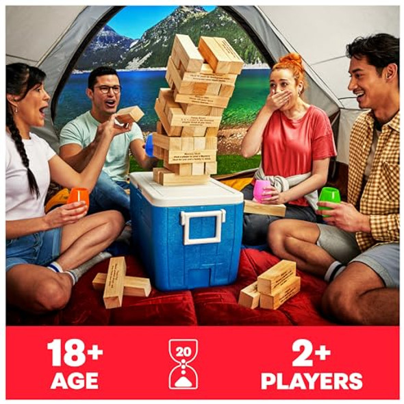 Spin Master Games, Happy Hour Tower, Giant Jumbling Wooden Blocks College Game New Spin Master Games, Happy Hour Tower, Giant Jumbling Wooden Blocks College Game New