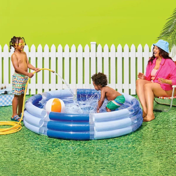 SUN SQUAD 3 RING POOL - BLUE