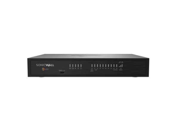 SonicWall TZ680 Firewall (Gen 8) w/ Total Secure (1-Year Advanced Protection SonicWall TZ680 Firewall (Gen 8) w/ Total Secure (1-Year Advanced Protection