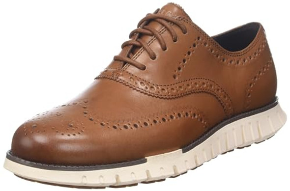 C39602 ZEROGRAND MACE MEN'S OXFORD SHOES BRITISH TAN/IVORY SIZE 10.5 New C39602 ZEROGRAND MACE MEN'S OXFORD SHOES BRITISH TAN/IVORY SIZE 10.5 New