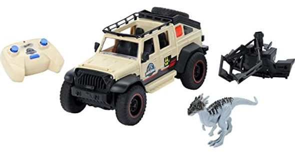 MATCHBOX RC JURASSIC WORLD DOMINION JEEP GLADIATOR, 6" DRACOREX DINOSAUR FIGURE New MATCHBOX RC JURASSIC WORLD DOMINION JEEP GLADIATOR, 6" DRACOREX DINOSAUR FIGURE New