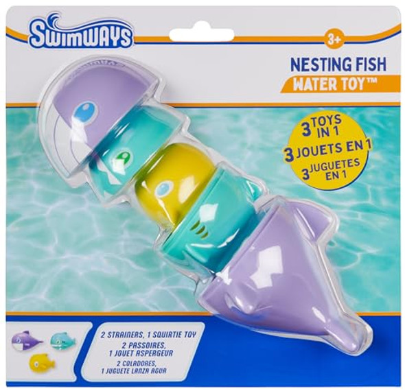 SWIMWAYS NESTING FISH WATER TOY KIDS POOL ACCESSORIES 3-IN-1 FISH - MULTI New SWIMWAYS NESTING FISH WATER TOY KIDS POOL ACCESSORIES 3-IN-1 FISH - MULTI New