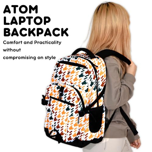 New York Atom Laptop Backpack Vivid Tweed One Size- Vivid Tweed