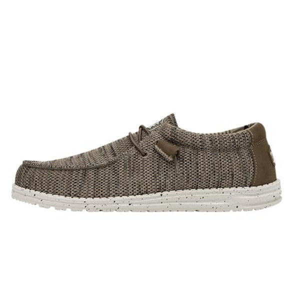 HEY DUDE MEN'S WALLY SOX - SIZE: MEN 8 - BROWN New HEY DUDE MEN'S WALLY SOX - SIZE: MEN 8 - BROWN New