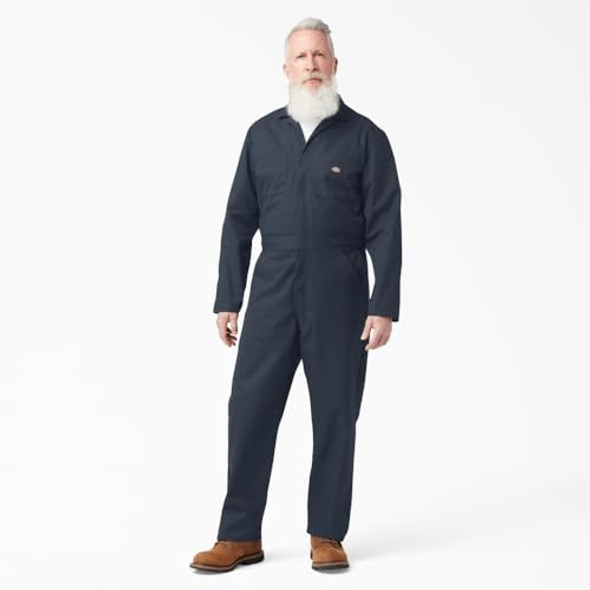 DICKIES MENS LONG SLEEVE COVERALLS MEN SMALL BIG TALL DARK NAVY New DICKIES MENS LONG SLEEVE COVERALLS MEN SMALL BIG TALL DARK NAVY New