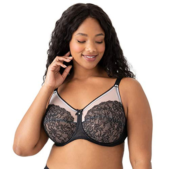 WACOAL WOMEN'S RETRO CHIC FULL FIGURE UNDERWIRE BRA 855186 BLACK 38DDD New WACOAL WOMEN'S RETRO CHIC FULL FIGURE UNDERWIRE BRA 855186 BLACK 38DDD New