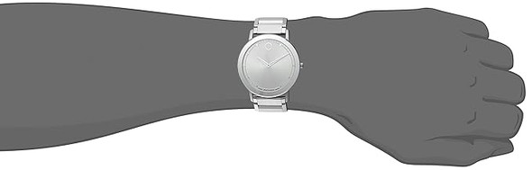 MOVADO SWISS QUARTZ STAINLESS STEEL CASUAL WATCH - Silver-Toned MOVADO SWISS QUARTZ STAINLESS STEEL CASUAL WATCH - Silver-Toned