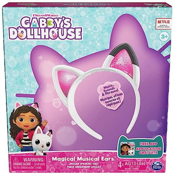Gabby's Dollhouse, Magical Musical Cat Ears, Kids Costume with Lights, Music Gabby's Dollhouse, Magical Musical Cat Ears, Kids Costume with Lights, Music