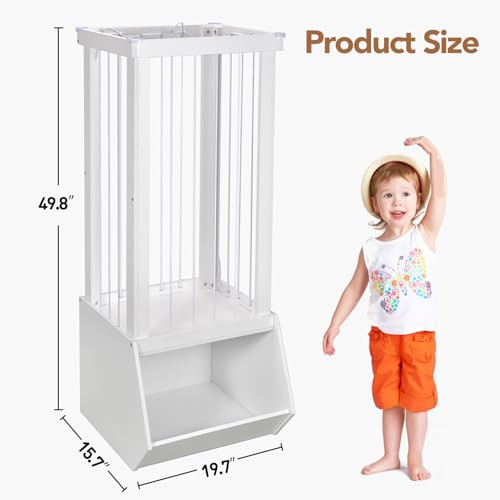 ONHEAR WOOD STUFFED ANIMAL STORAGE WHITE FN006A