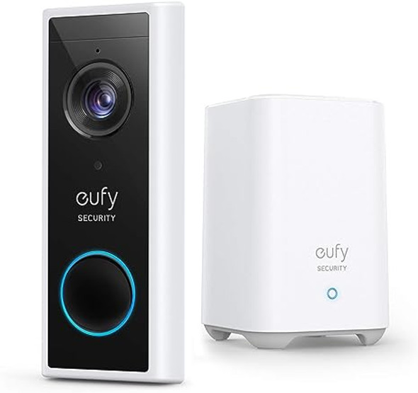 Eufy Security Video Doorbell S220 Battery Powered Kit 2K E82101W6 - White
