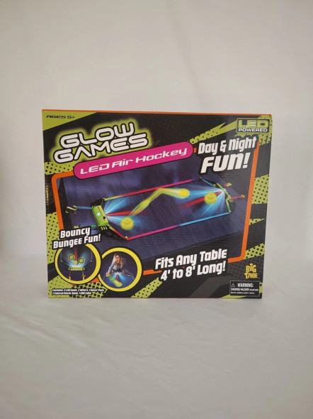 Glow Games. LED AIR HOCKEY Game Toy. Fits Any Table 4’-8’. Ages 5+ Glow Games. LED AIR HOCKEY Game Toy. Fits Any Table 4’-8’. Ages 5+