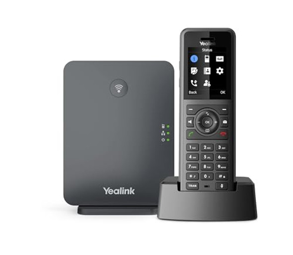 YEALINK W77P IP PHONE CORDLESS CORD - DESKTOP WALL MOUNTABLE - BLACK YEALINK W77P IP PHONE CORDLESS CORD - DESKTOP WALL MOUNTABLE - BLACK