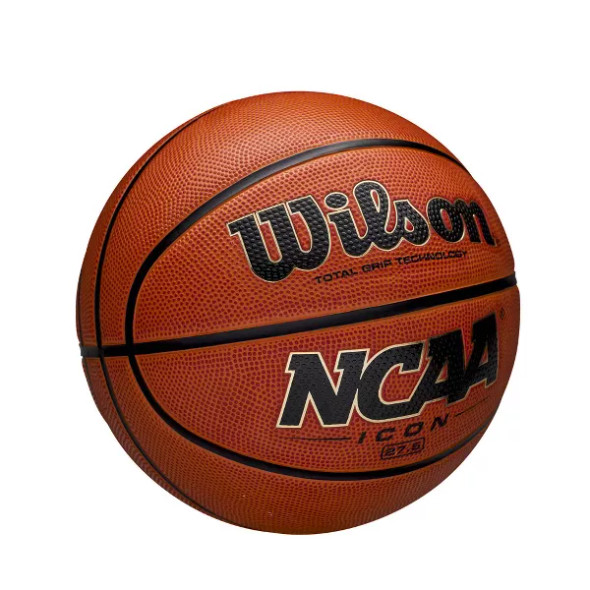 WILSON NCAA ICON BASKETBALL SIZE 5 - BROWN: YOUTH SPORTS BALL, RUBBER MATERIAL
