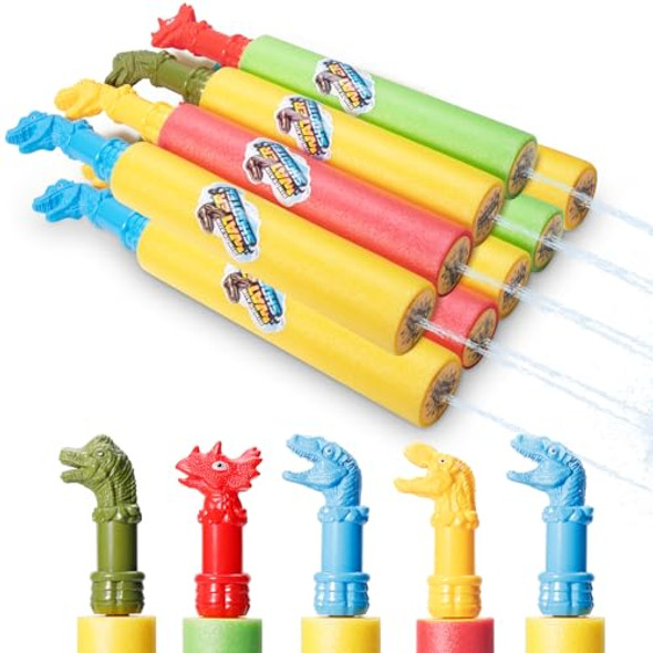 YVZEAN 9 PACK POOL TOYS BLASTER OUTDOOR WATER SHOOTERS 9 DINOSAORS - MULTICOLOR YVZEAN 9 PACK POOL TOYS BLASTER OUTDOOR WATER SHOOTERS 9 DINOSAORS - MULTICOLOR