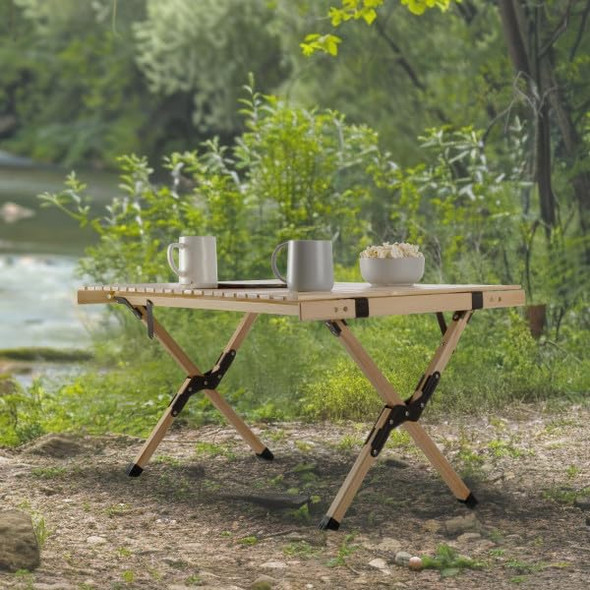 Wakeman Foldable Camping Table Roll Up Folding Table Easy Assembly Portable Wakeman Foldable Camping Table Roll Up Folding Table Easy Assembly Portable