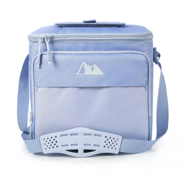 ARCTIC ZONE ESSENTIALS 24 CANS HARD SIDED COOLER - PALE PERIWINKLE New