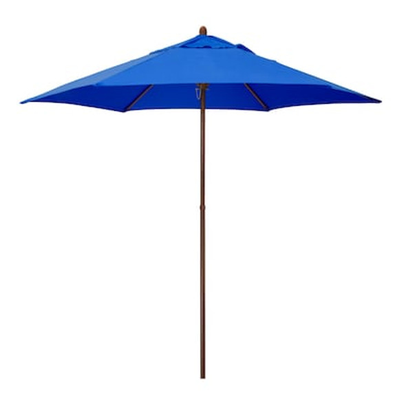 ASTELLA 9-FT STEEL NO-TILT MARKET PATIO UMBRELLA - BLUE