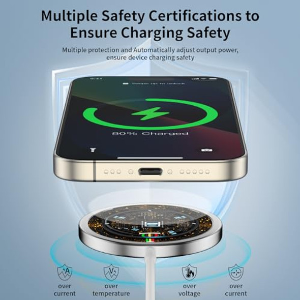 BELCOMPANY MAGNETIC WIRELESS CHARGER 15W IPHONE MAG-SAFE WIRELESS CHARGING PAD BELCOMPANY MAGNETIC WIRELESS CHARGER 15W IPHONE MAG-SAFE WIRELESS CHARGING PAD