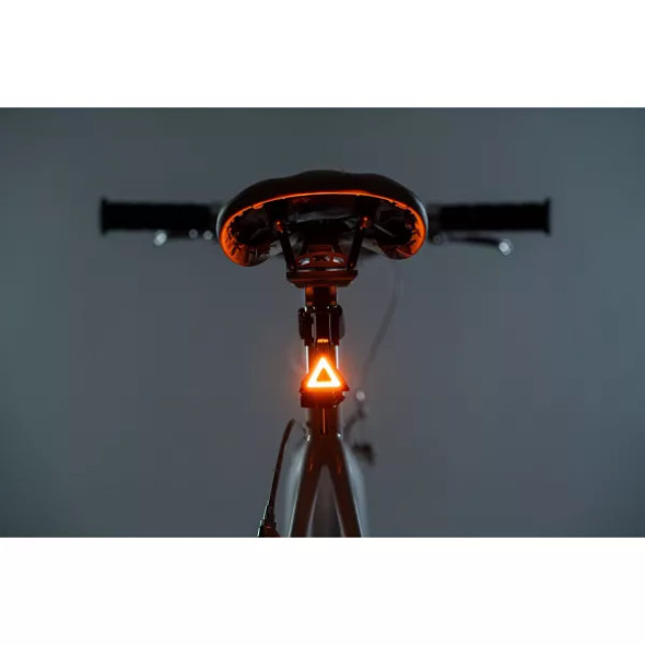BRIGHTZ TRIANGLE LED TAIL LIGHT ABS BIKE REFLECTOR, SEAT POST MOUNT 8-HOUR New BRIGHTZ TRIANGLE LED TAIL LIGHT ABS BIKE REFLECTOR, SEAT POST MOUNT 8-HOUR New