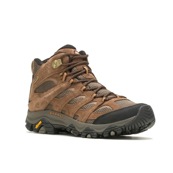 J035839 Merrell mens Moab 3 Mid Waterproof Hiking Boot Earth Size 8.5 J035839 Merrell mens Moab 3 Mid Waterproof Hiking Boot Earth Size 8.5
