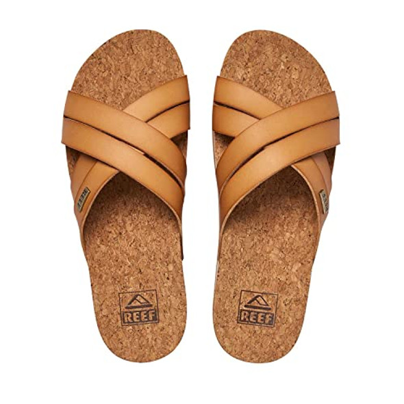 REEF CUSHION BLOOM HI WOMEN'S FASHION SANDAL SIZE: WOMEN 8.5 NATURAL New