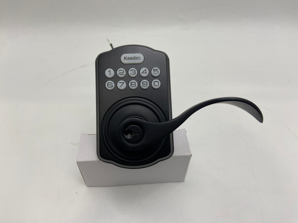 KAADAS KEYPAD TUBULAR LEVER LOCK - MATTE BLACK