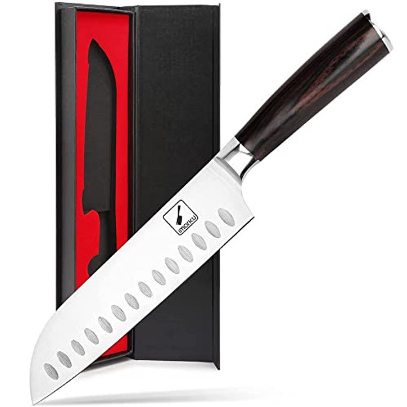 imarku Chef Knife 7 Inch Kitchen Knife Ultra Sharp Santoku Knife imarku Chef Knife 7 Inch Kitchen Knife Ultra Sharp Santoku Knife