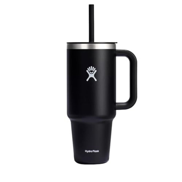 HYDRO FLASK TUMBLER HANDLE LID STRAW INSULATED STAINLESS STEEL - BLACK HYDRO FLASK TUMBLER HANDLE LID STRAW INSULATED STAINLESS STEEL - BLACK