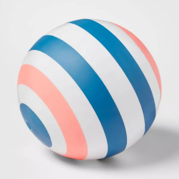 SUN SQUAD UNDERWATER 9" DIVE BALL VINYL POOL GAME FOR AGES 8+ - WHITE/BLUE/PINK