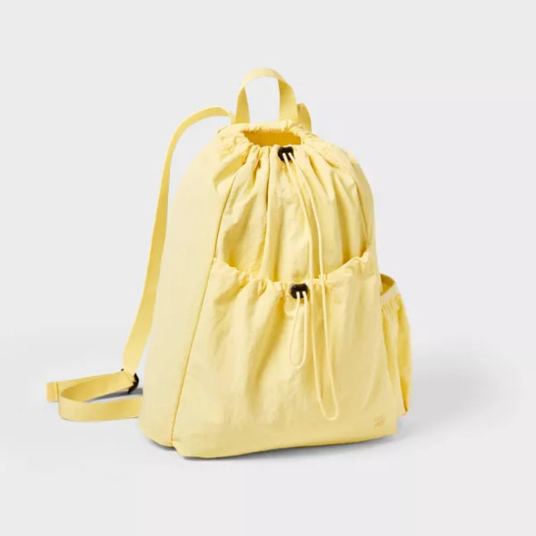 ALL IN MOTION 20L CINCH BACKPACK - YELLOW New