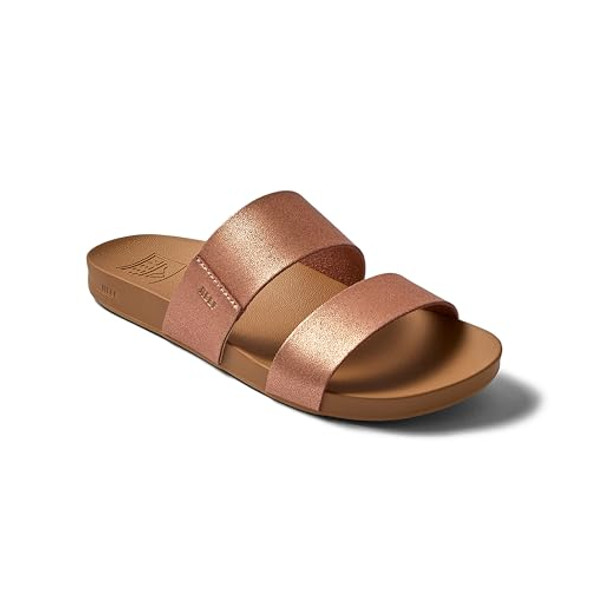 RFA0A3OKSRGL REEF Women's Cushion Vista Slide Rose Gold Size 7 New