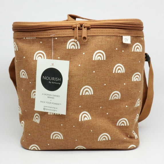 NOURISH BY SOYOUNG LUNCH BAG - TERRA COTTA RAINBOWS
