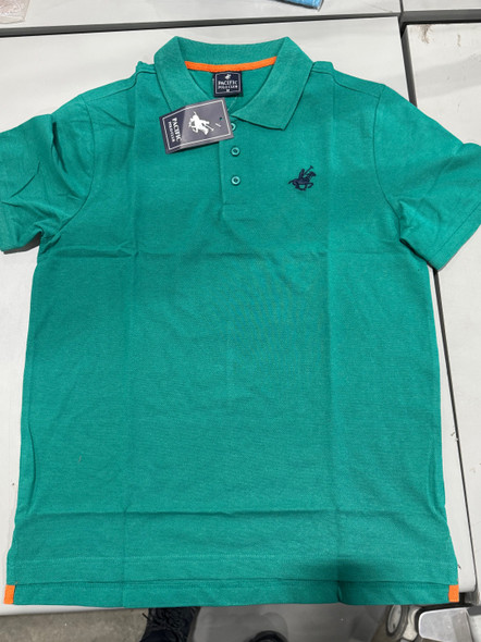 PACIFIC POLO CLUB MEN'S POLO SHIRT - SIZE: MEN M - TEAL New PACIFIC POLO CLUB MEN'S POLO SHIRT - SIZE: MEN M - TEAL New