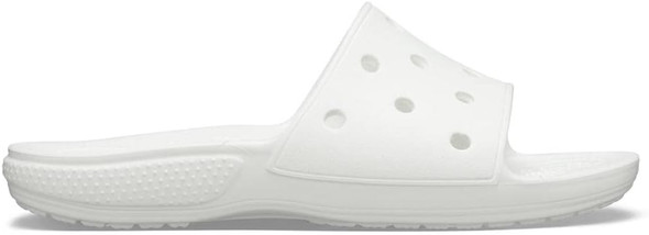 CROCS UNISEX-ADULT CLASSIC SLIDE SANDALS - SIZE: MEN 7 WOMEN 9 - WHITE New CROCS UNISEX-ADULT CLASSIC SLIDE SANDALS - SIZE: MEN 7 WOMEN 9 - WHITE New